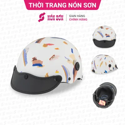 ƯU ĐÃI - Mũ bảo hiểm lỗ thông gió phiên bản mới NÓN SƠN chính hãng SMP-TR102