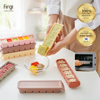 Khay Trữ Đông Đồ Ăn Dặm Cho Bé Platinum Silicone Firgi Hàn Quốc Đa Năng Có Nắp Đậy Kín Khí