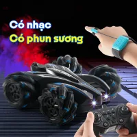 Ô tô điều khiển từ xa xoay 360 độ siêu bền có nhạc, Có đèn led, Có phun sương, Pin sạc