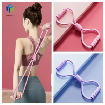 Healmeyou Yoga Pilateselastic Band, Ngực Expander 8 Shape Yoga Resistance Band, Crossfit Fitness Body Stretching Fitness Resistance Bands GYM Fitness Fitness
