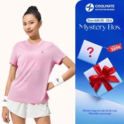 Áo thun thể thao nữ chạy bộ Core Tee siêu nhẹ, thấm hút, nhanh khô - Coolmate Active For Women