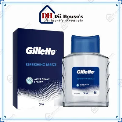 Gillette Refreshing Breeze After Shave Splash 50ml - Nước Hoa Dưỡng Da Sau Cạo Râu.