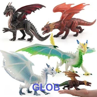 GLOB Mô Phỏng Mô Hình Khủng Long Trẻ Em Quà Tặng Pvc Lava Dragon Di Chuyển Được Tượng Bộ Sưu Tập Mô Hình Búp Bê Rồng Khủng Long Bộ Sưu Tập Mô Hình