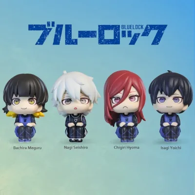 10cm Khóa Xanh Anime Hình Nhìn Lên Isagi Yoichi / Nagi Seishiro Nhân Vật Hành Động Bachira Meguru Hình Bộ Sưu Tập Mô Hình Đồ Chơi Búp Bê