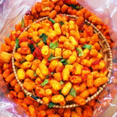 Nui sấy khô bò lá chanh - túi 500G - đồ ăn vặt - - siêu ngon