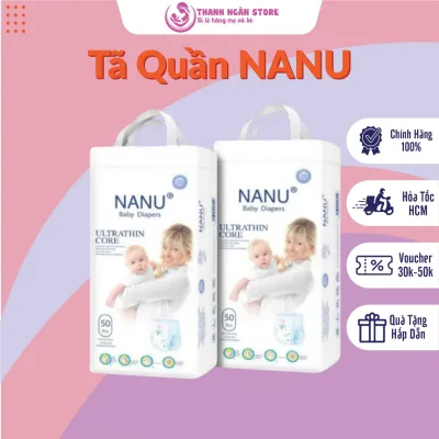 Bỉm Tã NANU - Tã Quần NANU Êm Mềm - Bỉm Tã Quần Cao Cấp M50 L50 XL50 XXL50 XXXL50 4XL50 5XL50 - Thanh Ngân Stoer