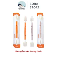 Cọ rửa bình sữa Wesser 2 đầu đa năng, dụng cụ vệ sinh bình sữa, núm ti cao cấp