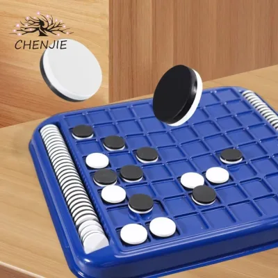 CHENJIE Flip Black White Chess Board, Trò chơi trên bàn Tương tác giữa cha mẹ và con cái Cờ vua lật ngược cho trẻ em, Cảm ứng sáng tạo Flip Montessori Di động Reversi Chiến lược Board Game Party Game
