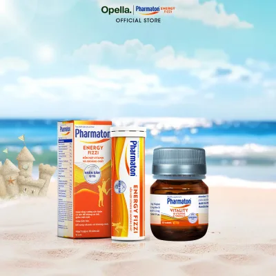 Bộ 1 Thực Phẩm Bảo Vệ Sức Khỏe Pharmaton Vitality 30 Viên/Lọ + 1 Thực phẩm bảo vệ sức khỏe Pharmaton Energy Fizzi