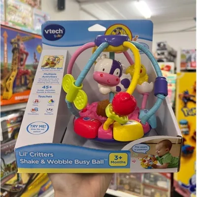 Đồ chơi cho bé 3m+ 5029 VTech Baby Lil’ Critters Shake and Wobble Busy Ball Purple - LICCA