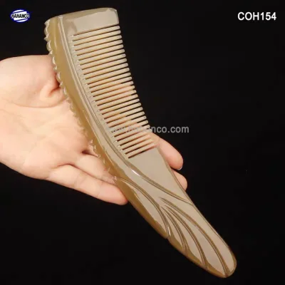 Lược sừng xuất Nhật - COH154 (Size: XL - 20cm) Lược Cao cấp - Horn Comb of HAHANCO - Chăm sóc tóc