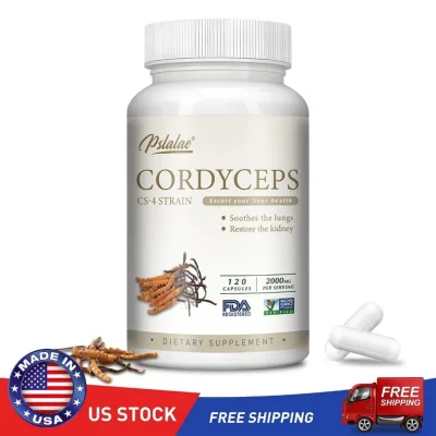 Thực phẩm bổ sung Pslalae Cordyceps CS-4, Thực phẩm bổ sung tự nhiên không biến đổi gen, Sản xuất tại Hoa Kỳ