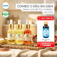 Dầu ăn dặm ép lạnh từ các loại hạt ChanBé 21ml có ống bơm dễ đong dung tích