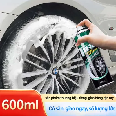 Chai xịt vệ sinh lốp xe ô tô xe máy, dưỡng bóng lốp xe đen, bảo vệ lốp ô tô TIRE dạng bọt 300ML 600ML