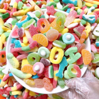 1KG Kẹo Dẻo Chip Ngào đường trái cây mix vị rainbow, ăn vặt siêu cuốn, Sỉ Bánh Kẹo Tết