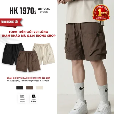 Quần Short Kaki Nam [ Form Ngang Gối ] Vải Kaki Gió 280gsm Co Giãn Nhẹ Không Nhăn Xù Q234