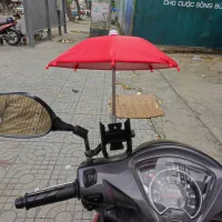 giá đỡ điện thoại trên xe máy S500 360 độ siêu chắc có pát gắn dù mini