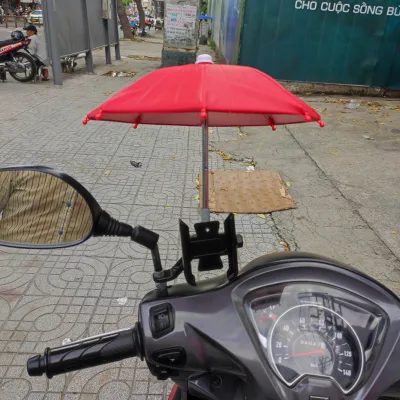 giá đỡ điện thoại trên xe máy S500 360 độ siêu chắc có pát gắn dù mini