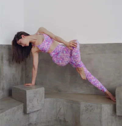 Set Bộ Tập Yoga GYM Nàng Tiên Cá Siêu Đẹp Vải Thun Lụa Băng Mát Lạnh