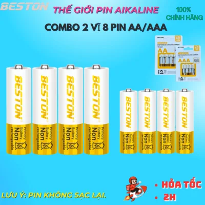 Pin kiềm alkaline 2A-3A 1.5V Beston dùng cho Micro karaoke, đồ chơi , điều khiển, không rỉ,mẫu mới.