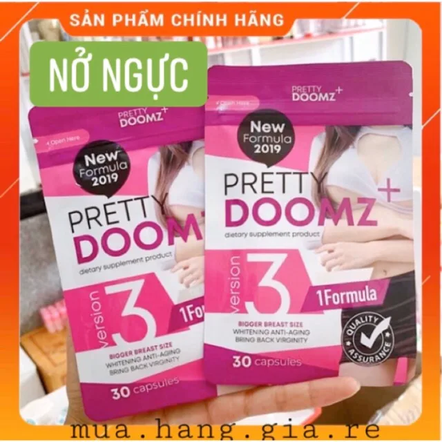 [HCM]VIÊN UỐNG NỞ NGỰC VÀ MÔNG PRETTY DOOMZ THÁI LAN CHÍNH HÃNG - 6843