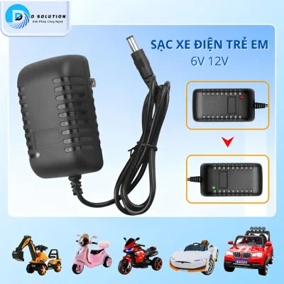 Sạc Xe Ô Tô Điện Xe Máy Điện Trẻ Em 6V 12V (1000mA,2000mA) Sạc Nhanh Có Đèn Báo
