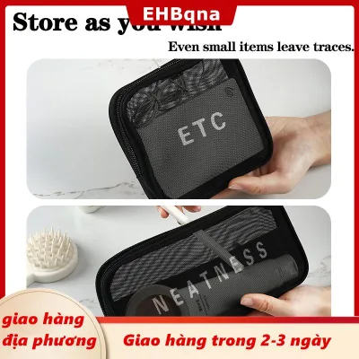 EHBqna 3PF Ship within 24 hours Túi du lịch Túi trang điểm rửa đồ vệ sinh cá nhân tổ chức túi lưới mỹ phẩm lưu trữ túi