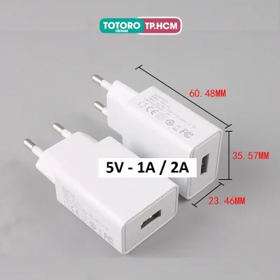 Củ sạc USB 5V 1A 2A cho thiết bị điện 5W 10W