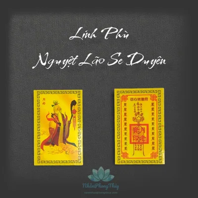 Linh Phù Nguyệt Lão Trợ Tình Duyên (Có Thể Bỏ Túi Xách, Ví, Ốp Đt...)