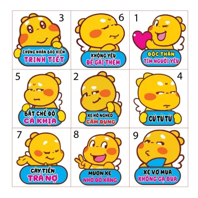 Qoobee sticker dán xe máy, laptop, điện thoại, đàn guitar, mũ bảo hiểm, vali chống nước tuyệt đối