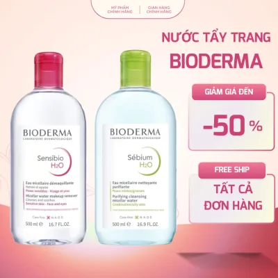 Nước Tẩy Trang Bioderma Crealine H2O 500ml ,Tẩy Trang Bio Quốc Dân Dành Cho Mọi Loại Da