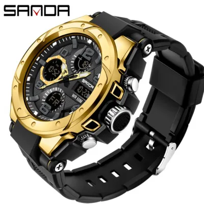 MIỄN PHÍ SHIP, Đồng hồ Nam SANDA 6008 Chuẩn Bền Quân Đội, 2 Máy Chạy Song Song,Bảo Hành Toàn Quốc 12 Tháng