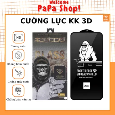 Cường lực iphone 14 ProMax 15 Plus 14 Pro 13 ProMax 13 Pro 12 Pro Max 11 Pro Max Xs X Xr 7 8 Plus 16 17 Air [3D]