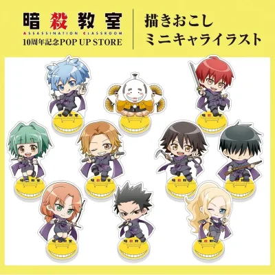 Mô hình Standee Lớp Học Ám Sát Assassination Classroom mica chibi Koro-sensei Nagisa Karma trang trí bàn học quà tặng