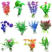Trang trí hồ cá mô hình cây nhựa trang trí bể cá,terrarium,hồ bán cạn, hòn non bộ
