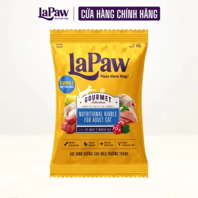 laPaw Gourmet Hạt cho mèo trưởng thành hỗn hợp dinh dưỡng 40gr