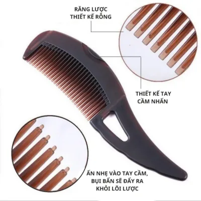 Lược Chải Tóc_Mát Xa Da Đầu Chống Gàu siêu Tiện Dụng
