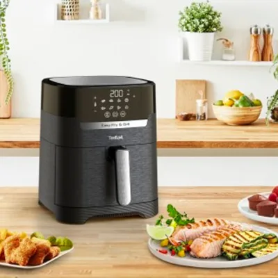 Nồi chiên không dầu Tefal EY5058, dung tích 4.2L, công suất lớn, nướng, chiên thực phẩm, đa chức nấu nướng, bảo hành 2 năm