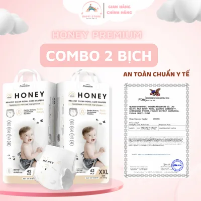 Tã Bỉm HONEY PREMIUM tơ tằm siêu mềm mịn và thấm hút,thoáng khí tã bỉm dán.