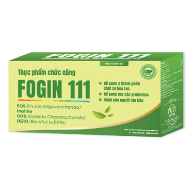 Thực phẩm chức năng FOGIN 111 (H/20gx3g) - bổ sung chất xơ, probipotics dành cho người táo bón