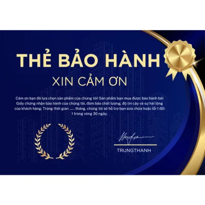 THẺ BẢO HÀNH TỪ SẢN PHẨM KHI MUA HÀNG