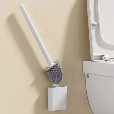 Bàn chải vệ sinh cao su mềm Bàn chải vệ sinh gia đình Bàn chải làm sạch nhà vệ sinh có thể tháo rời Thanh đục lỗ Bàn chải vệ sinh treo tường bán chạy nhất 19snx