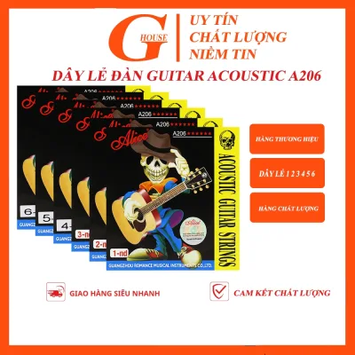 Dây Lẻ Đàn Guitar Acoustic Alice A206 Lẻ 1-2-3-4-5-6 | Dây Lẻ Hàng Thương Hiệu Loại Tốt