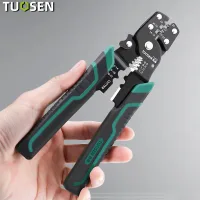 Kìm Tuốt Dây Điện, Dây Cáp, Bấm Cos Đa Năng Cao Cấp 11475 - Thao tác nhanh - Nhẹ nhàng và cực kỳ hiệu quả. - TUOSEN