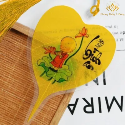 Lá Bồ Đề Tâm Phật Dát Vàng Bình An, May Mắn, Tài Lộc Nhiều Mẫu- Quà tặng Trân Quý bên Người bỏ Ví-Túi Xách