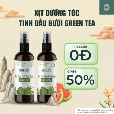X2Bgr120 - Combo of 2 Spray Bottles of Green Peel Grapefruit Essential Oil & Moc an Green Tea Essential Oil Haircare 120ml Supports Hair Loss Reduction, Hair Growth Hair Care