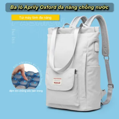 Ba lô Aprily Oxford đa năng chống nước , chống sốc đựng laptop - Best Seller Tony