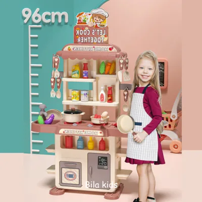 Kitchen cooking toys for baby boys girls with light music Water role play kids toys