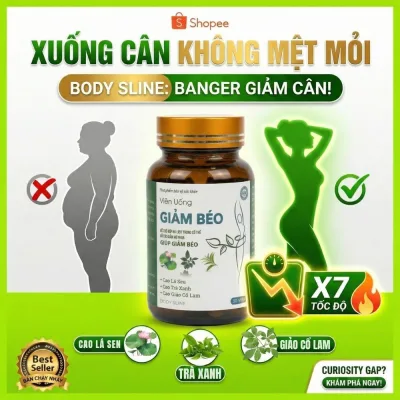 Viên uống giảm cân Giảm béo Body Sline Chính hãng Body Sline Hộp 30 viên, Hỗ trợ kiểm soát cân nặng an toàn hiệu quả giả
