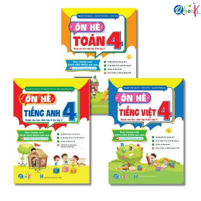 Sách - Ôn Hè Toán, Tiếng Việt Và Tiếng Anh Lớp 4 - Dành Cho Học Sinh Lớp 4 Lên Lớp 5